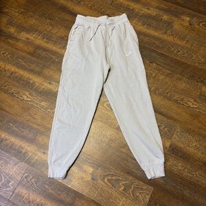Nike Jersey Joggers Womens Small Light Gray Sweatpants CQ9899-097 Athletic Gym